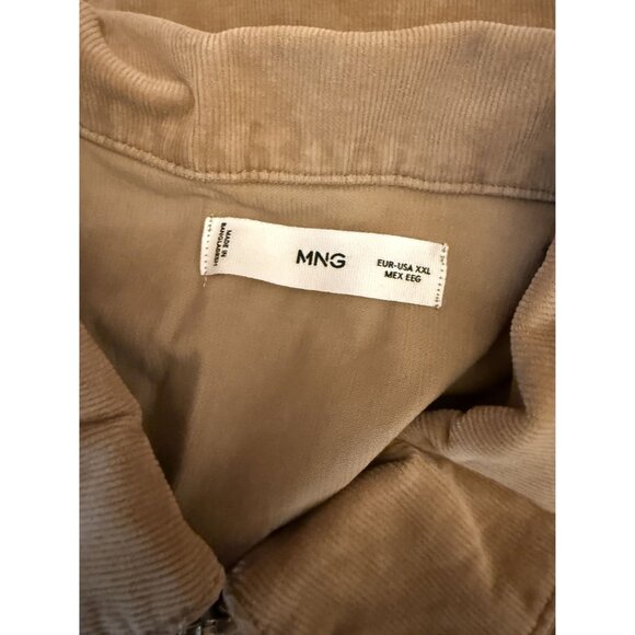 NWT Mango Corduroy Jumpsuit with Zip Tan Sz XXL $99 [jb] - Picture 9 of 16